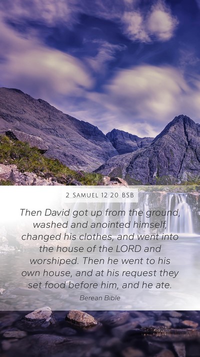 2 Samuel 12:20 BSB Bible Verse Image