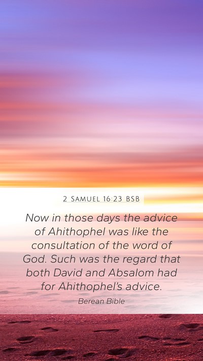 2 Samuel 16:23 BSB Bible Verse Image