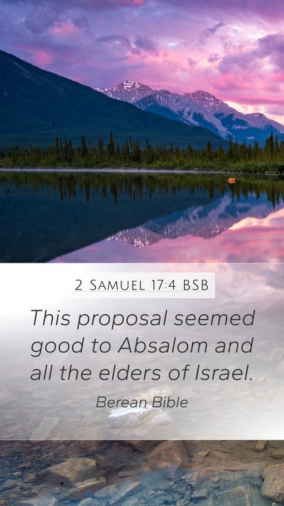 2 Samuel 17:4 BSB Bible Verse Image