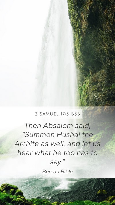 2 Samuel 17:5 BSB Bible Verse Image