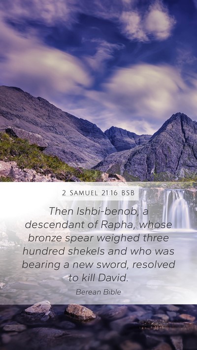 2 Samuel 21:16 BSB Bible Verse Image