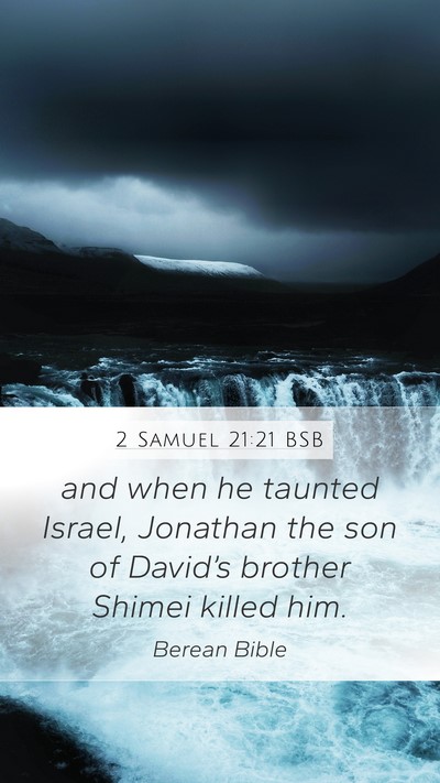 2 Samuel 21:21 BSB Bible Verse Image
