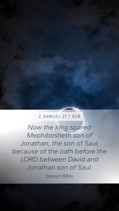 2 Samuel 21:7 BSB Bible Verse Image