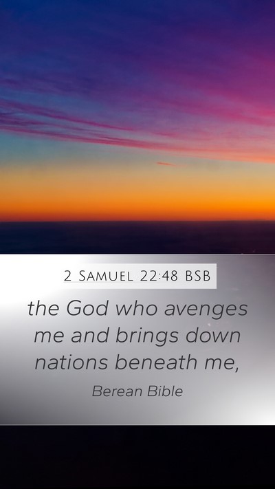 2 Samuel 22:48 BSB Bible Verse Image
