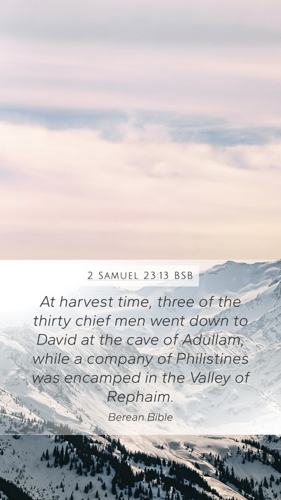 2 Samuel 23:13 BSB Bible Verse Image