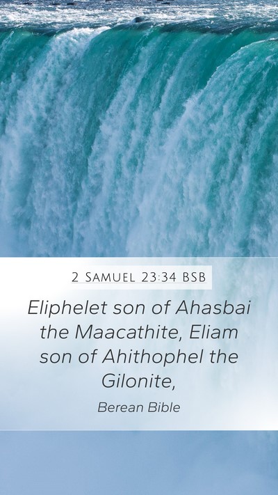 2 Samuel 23:34 BSB Bible Verse Image