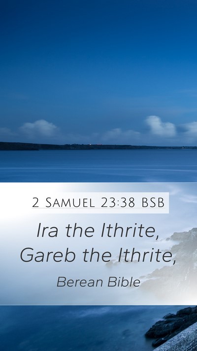 2 Samuel 23:38 BSB Bible Verse Image