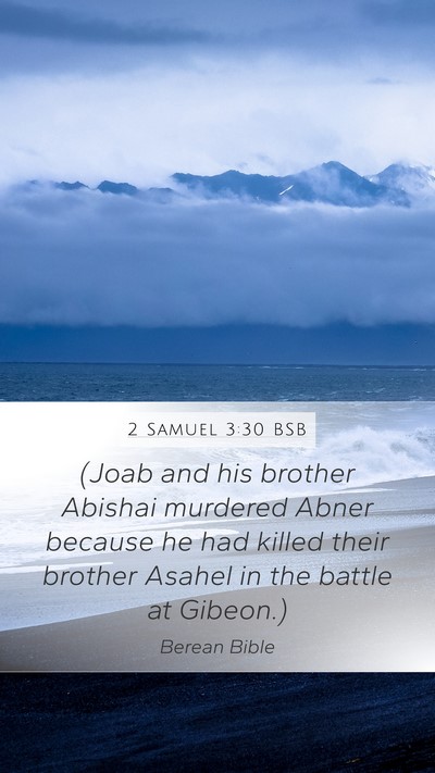 2 Samuel 3:30 BSB Bible Verse Image