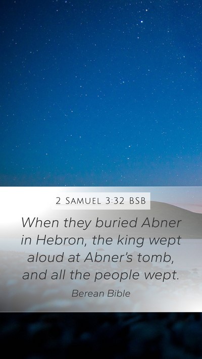 2 Samuel 3:32 BSB Bible Verse Image