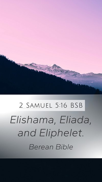 2 Samuel 5:16 BSB Mobile Phone Wallpaper - Elishama, Eliada, and - Mobile Bible Verse Wallpaper