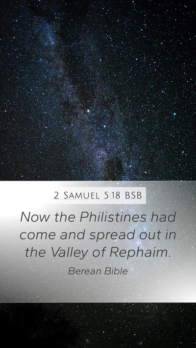 2 Samuel 5:18 BSB Bible Verse Image