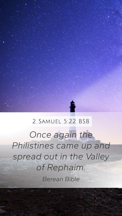 2 Samuel 5:22 BSB Bible Verse Image