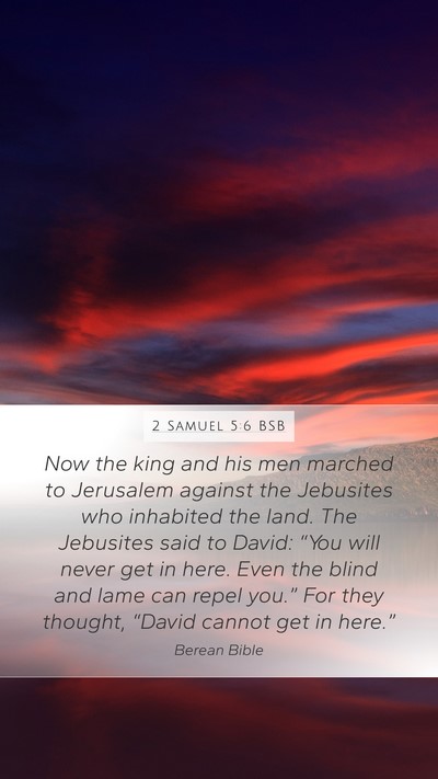 2 Samuel 5:6 BSB Bible Verse Image