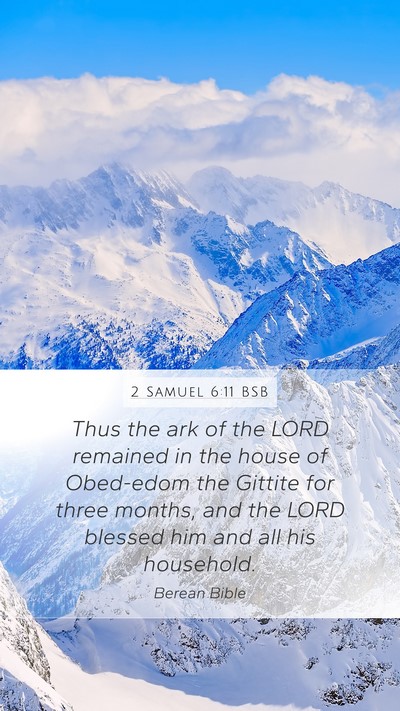 2 Samuel 6:11 BSB Bible Verse Image