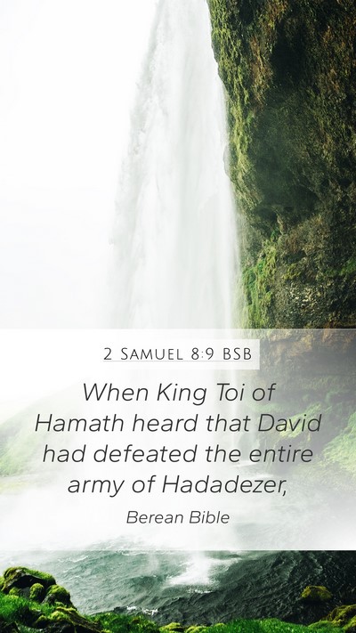 2 Samuel 8:9 BSB Bible Verse Image
