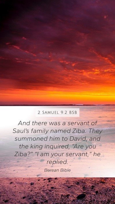 2 Samuel 9:2 BSB Bible Verse Image