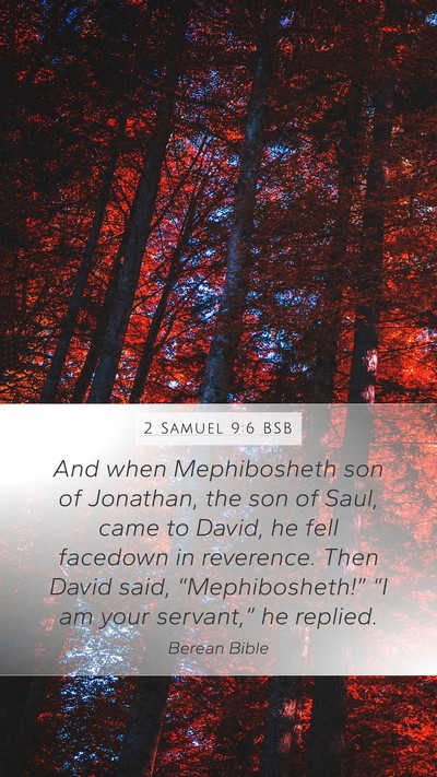 2 Samuel 9:6 BSB Bible Verse Image
