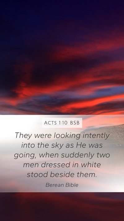 Acts 1:10 BSB Bible Verse Image