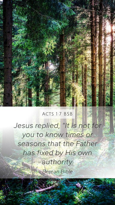 Acts 1:7 BSB Bible Verse Image