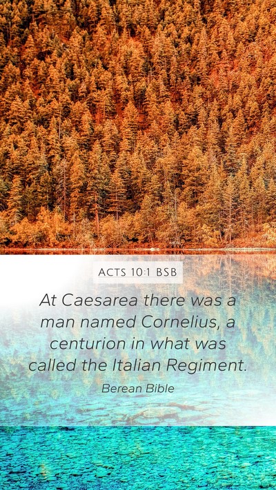 Acts 10:1 BSB Bible Verse Image