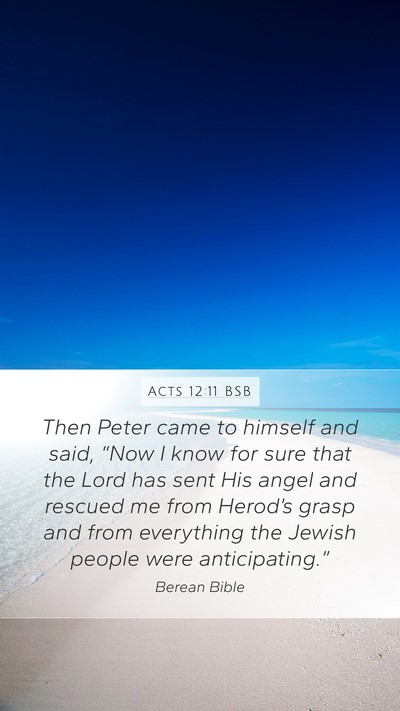 Acts 12:11 BSB Bible Verse Image
