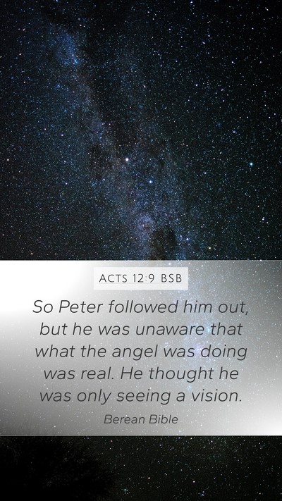 Acts 12:9 BSB Bible Verse Image