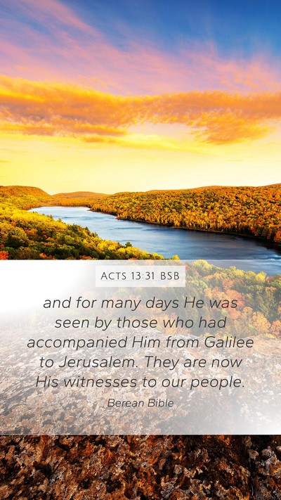 Acts 13:31 BSB Bible Verse Image