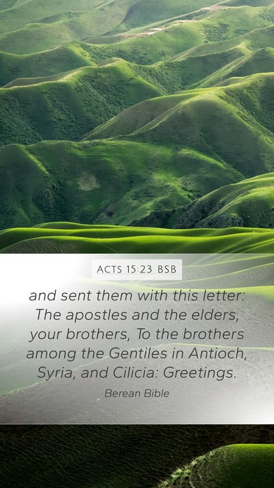 Acts 15:23 BSB Bible Verse Image