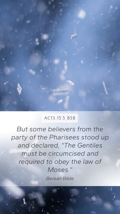 Acts 15:5 BSB Bible Verse Image