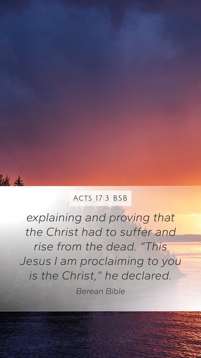Acts 17:3 BSB Bible Verse Image