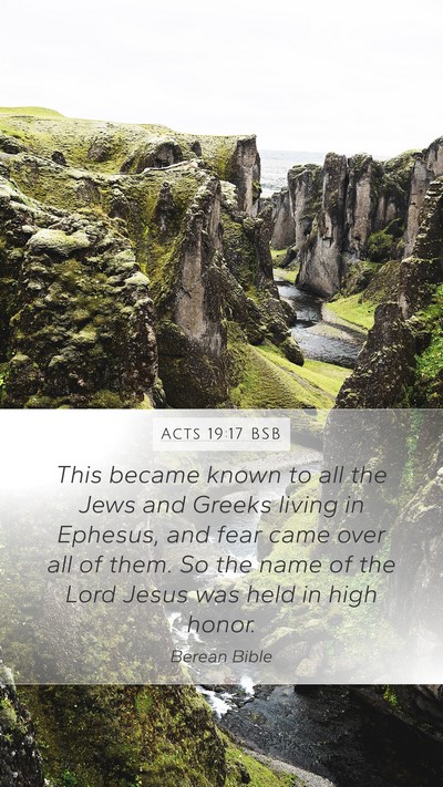Acts 19:17 BSB Bible Verse Image