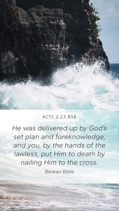 Acts 2:23 BSB Bible Verse Image