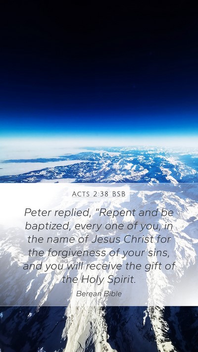 Acts 2:38 BSB Bible Verse Image