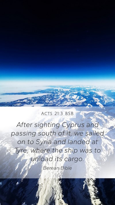 Acts 21:3 BSB Bible Verse Image