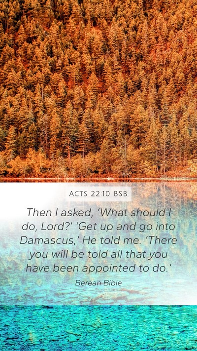 Acts 22:10 BSB Bible Verse Image