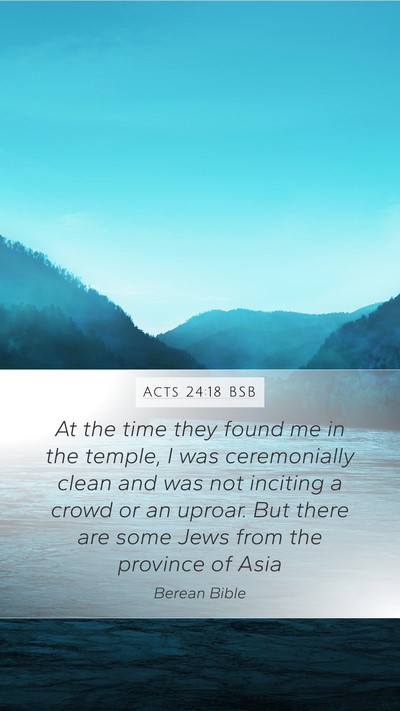 Acts 24:18 BSB Bible Verse Image