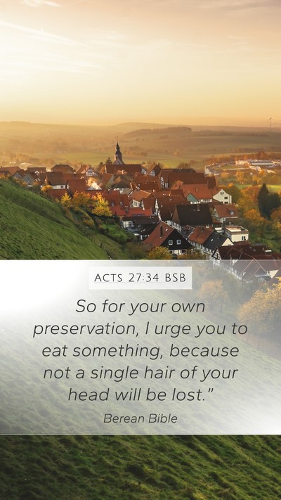 Acts 27:34 BSB Bible Verse Image