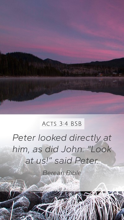 Acts 3:4 BSB Bible Verse Image