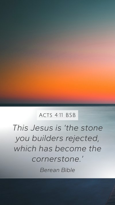Acts 4:11 BSB Bible Verse Image