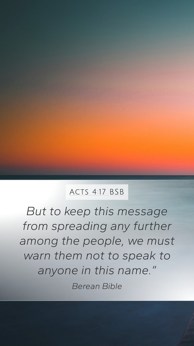 Acts 4:17 BSB Bible Verse Image