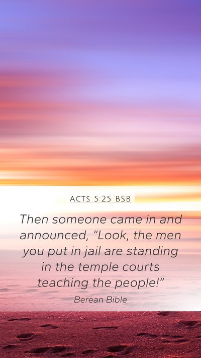 Acts 5:25 BSB Bible Verse Image