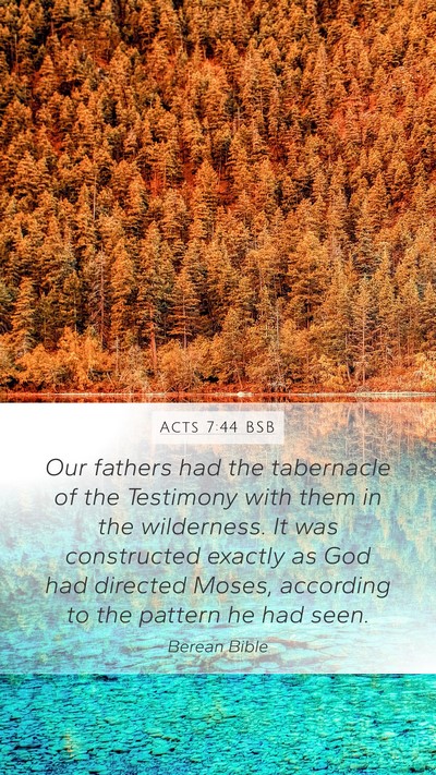 Acts 7:44 BSB Bible Verse Image