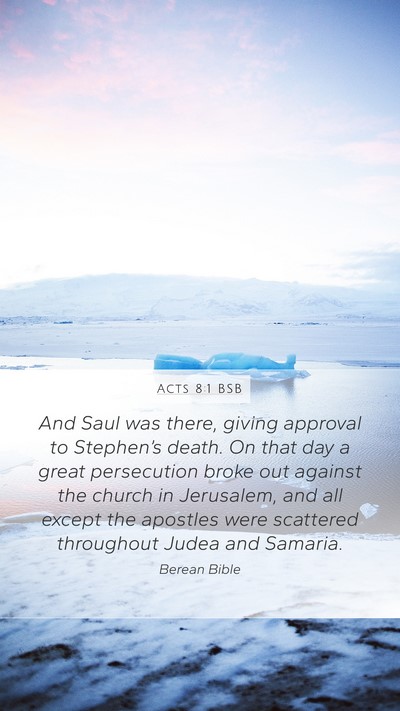 Acts 8:1 BSB Bible Verse Image