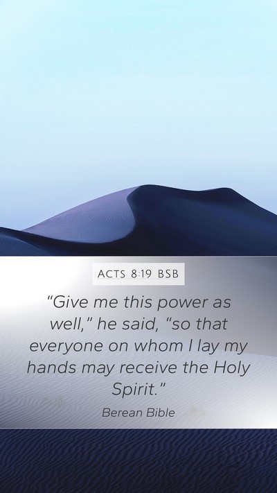 Acts 8:19 BSB Bible Verse Image