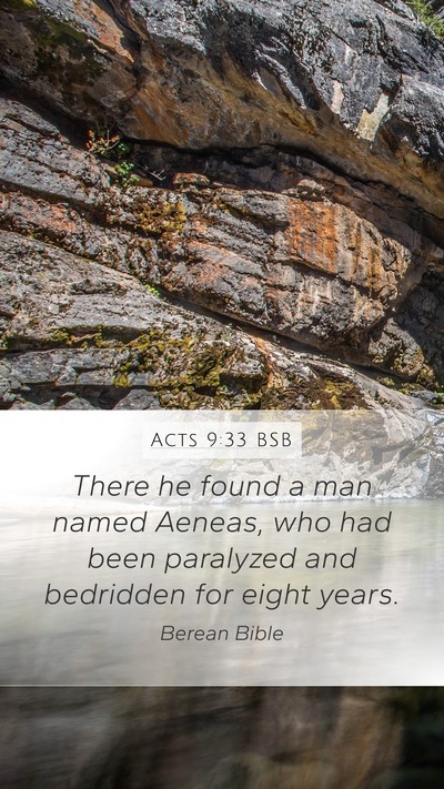Acts 9:33 BSB Bible Verse Image