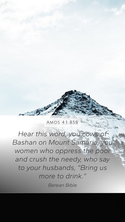 Amos 4:1 BSB Bible Verse Image