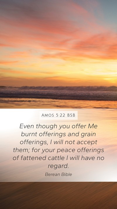 Amos 5:22 BSB Bible Verse Image
