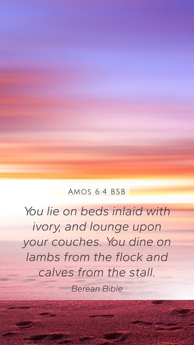 Amos 6:4 BSB Bible Verse Image