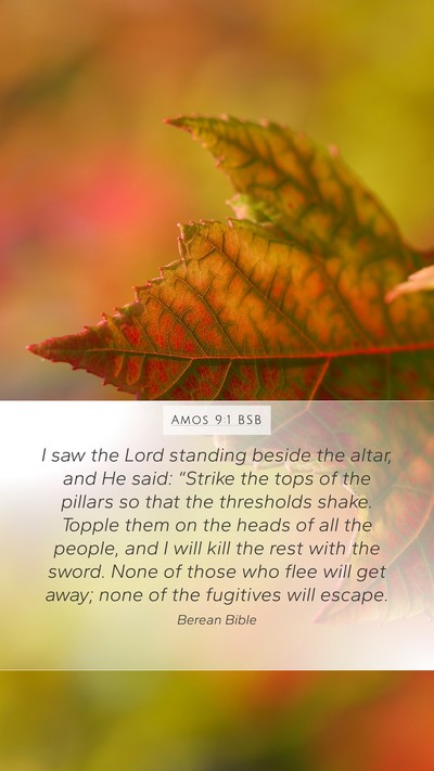 Amos 9:1 BSB Bible Verse Image