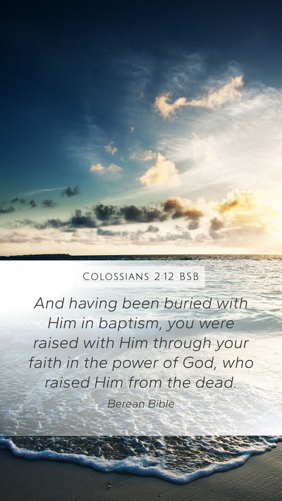 Colossians 2:12 BSB Bible Verse Image